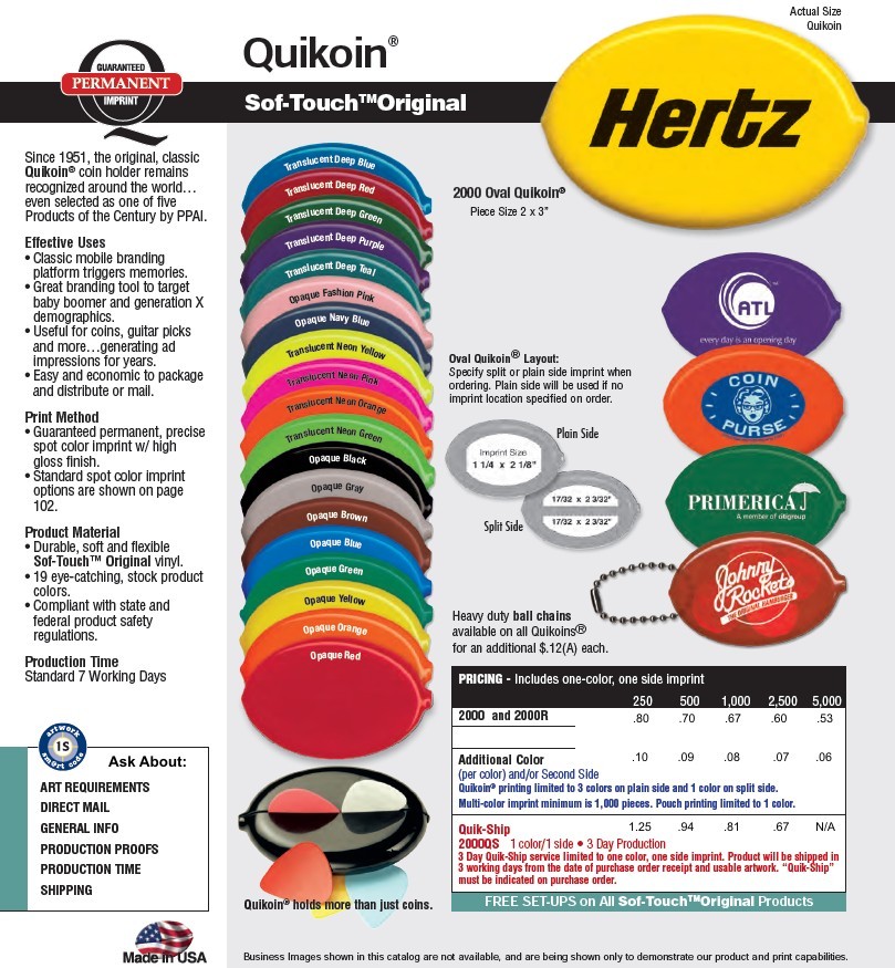 Quikoin™ Coin Keeper Quikoin™ Euro Coin Holder - Rubber Coin Purse
