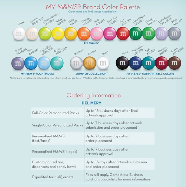 M&M'S colors