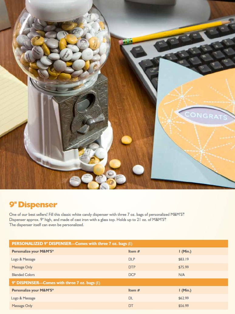 M&M'S despenser for Business